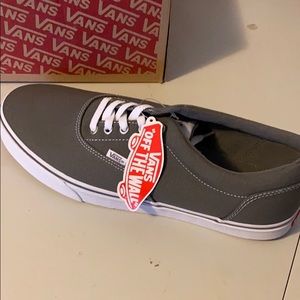 NWT Vans Downey Canvas Pewter/White